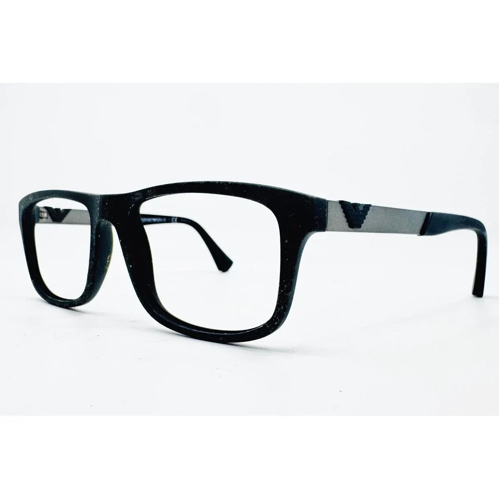 Emporio Armani Eyeglasses Mens Black EA 3029 5063 Square Frames 54-17-140